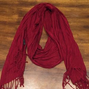 Red cotton scarf